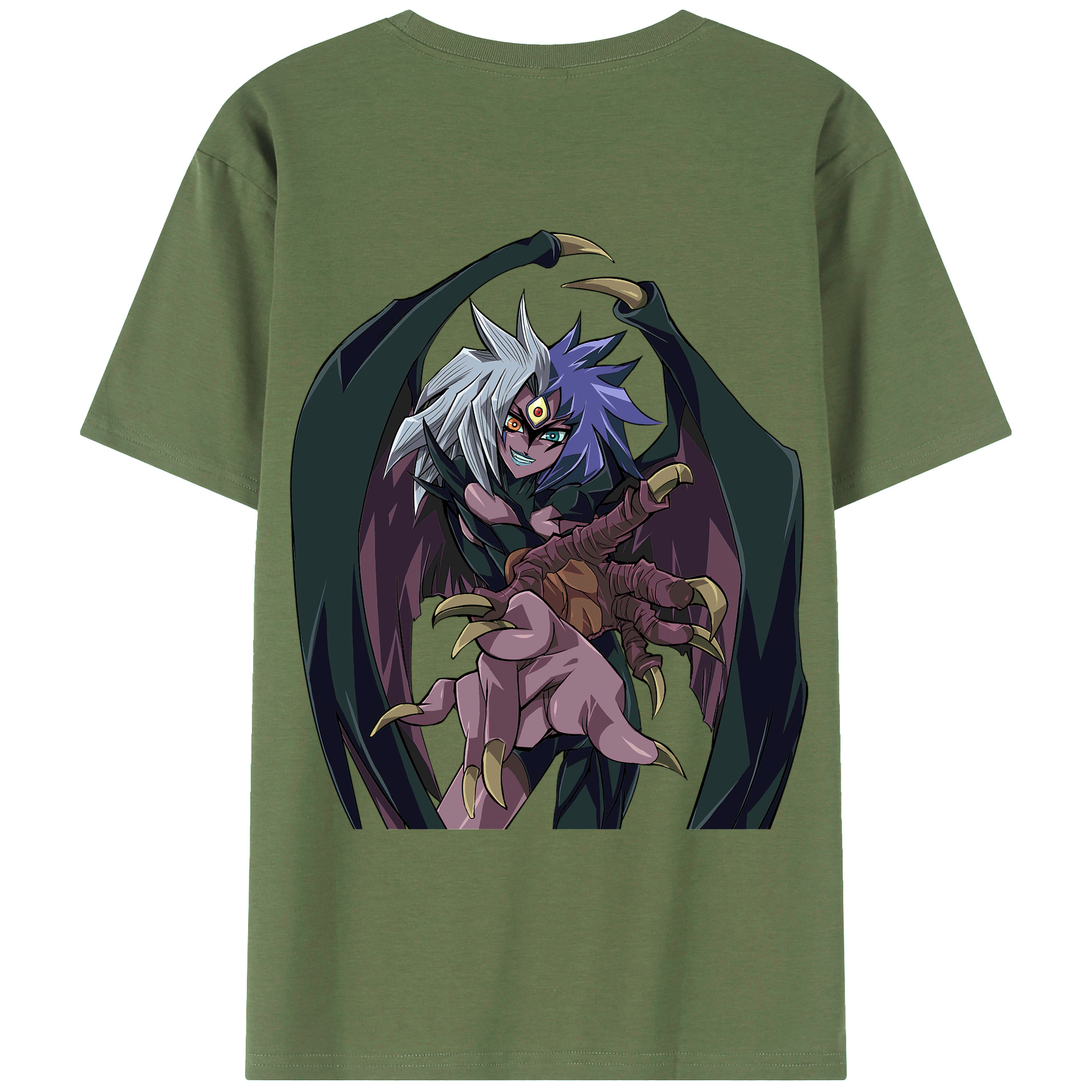 （画像用） 遊☆戯☆王 Yu-Gi-Oh! 綿100％ メンズ半袖Tシャツ（バックプリント） 通気性